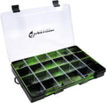 Evolution Outdoor 3700 Drift Series Fishing Tackle Tray – Colored Tackle Box Organizer with Removable Compartments, Clear Lid, 2 Latch Closure, Utility Box Storage Sporting Goods > Outdoor Recreation > Fishing > Fishing Tackle Evolution Outdoor Green 4 pk 
