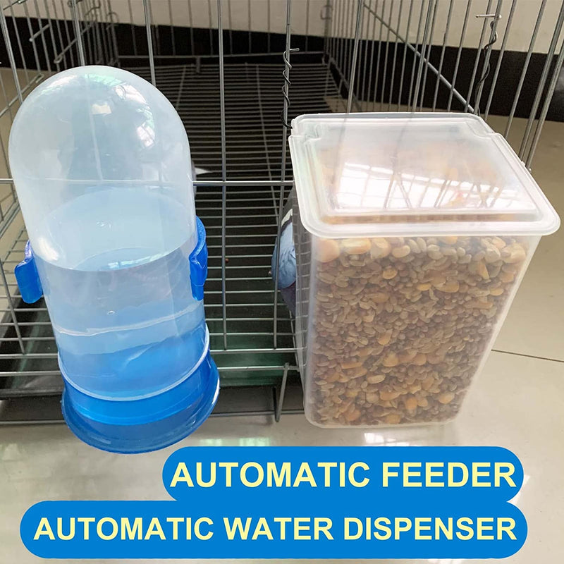 Automatic Pigeon Bird Feeder and Water -Parrot Feeder Water Cage Accessories Supplies for Parakeet Canary Cockatiel Finch Animals & Pet Supplies > Pet Supplies > Bird Supplies > Bird Cage Accessories > Bird Cage Food & Water Dishes SRRPSPIGEON   