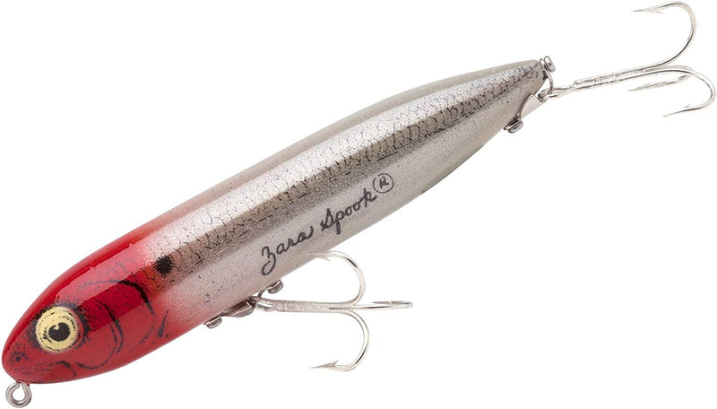 Heddon Zara Spook Topwater Fishing Lure - Legendary Walk-The-Dog Lure Sporting Goods > Outdoor Recreation > Fishing > Fishing Tackle > Fishing Baits & Lures Pradco Outdoor Brands G-Finish Red Hed Zara Spook (3/4 Oz) 