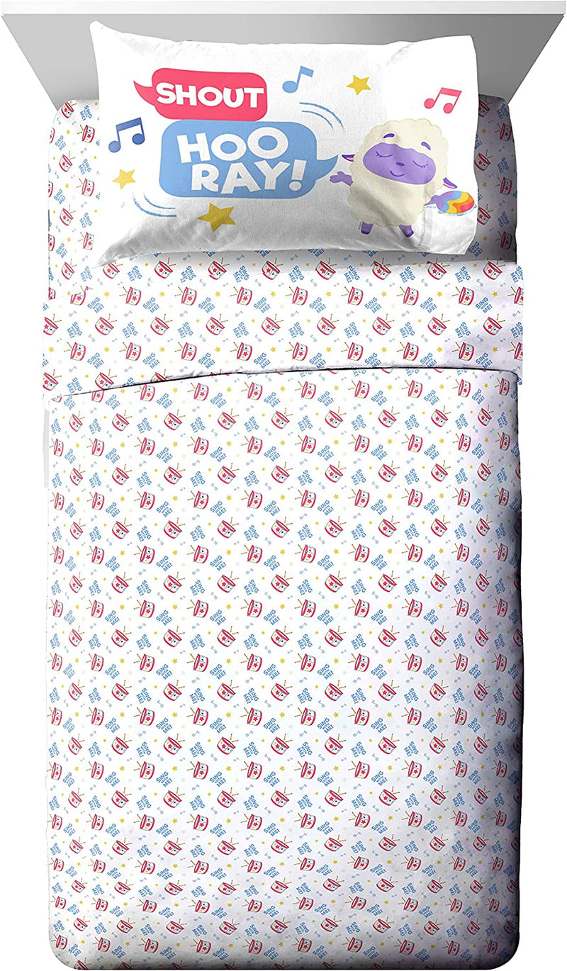 Marvel Spidey and His Amazing Friends Team Spidey Twin Size Sheet Set - 3 Piece Set Super Soft and Cozy Kid’S Bedding - Fade Resistant Microfiber Sheets (Official Marvel Product) Home & Garden > Linens & Bedding > Bedding Jay Franco & Sons, Inc. White - Little Baby Bum Twin 