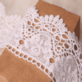 9CM Width Europe Crown Pattern Inelastic Embroidery Lace Trim,Curtain Tablecloth Slipcover Bridal DIY Clothing/Accessories.(4 Yards in one Package) (White) Arts & Entertainment > Hobbies & Creative Arts > Arts & Crafts Little lane lace White  
