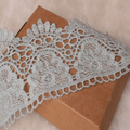9CM Width Europe Crown Pattern Inelastic Embroidery Lace Trim,Curtain Tablecloth Slipcover Bridal DIY Clothing/Accessories.(4 Yards in one Package) (White) Arts & Entertainment > Hobbies & Creative Arts > Arts & Crafts Little lane lace Light green  