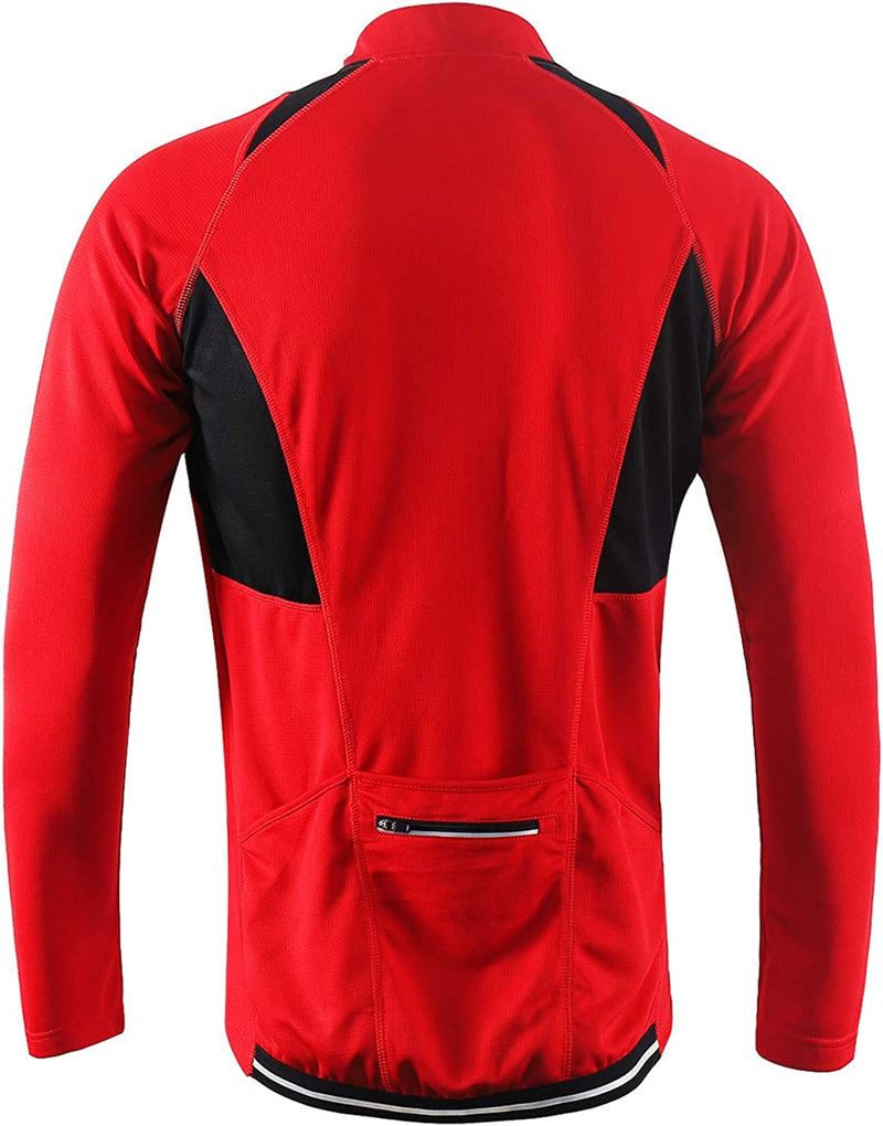 ARSUXEO Men'S Half Zipper Cycling Jerseys Long Sleeves MTB Bike Shirts 6031 Sporting Goods > Outdoor Recreation > Cycling > Cycling Apparel & Accessories ARSUXEO   