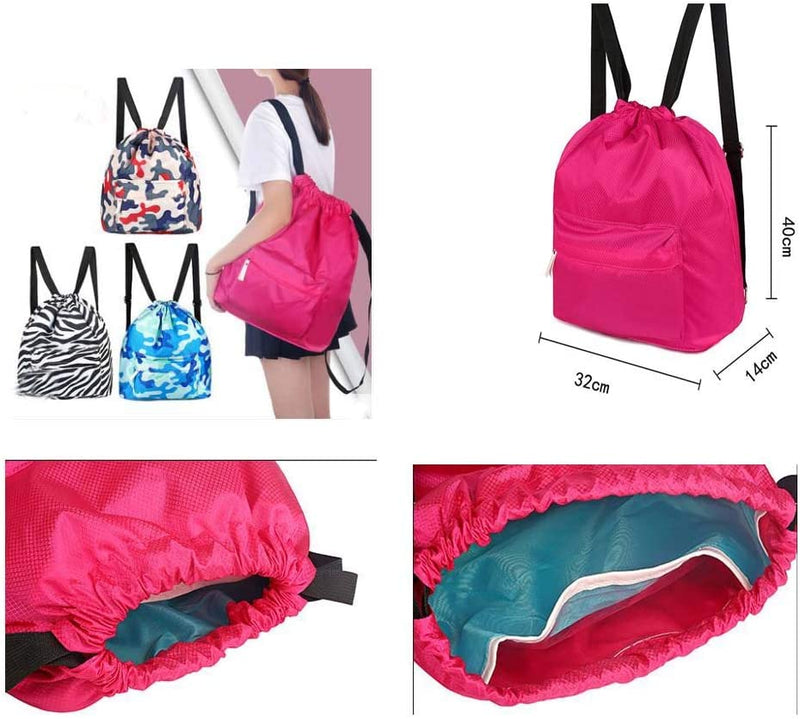 Swimming Equipment Bag Beach Bag Storage Bag Travel Backpack [F]