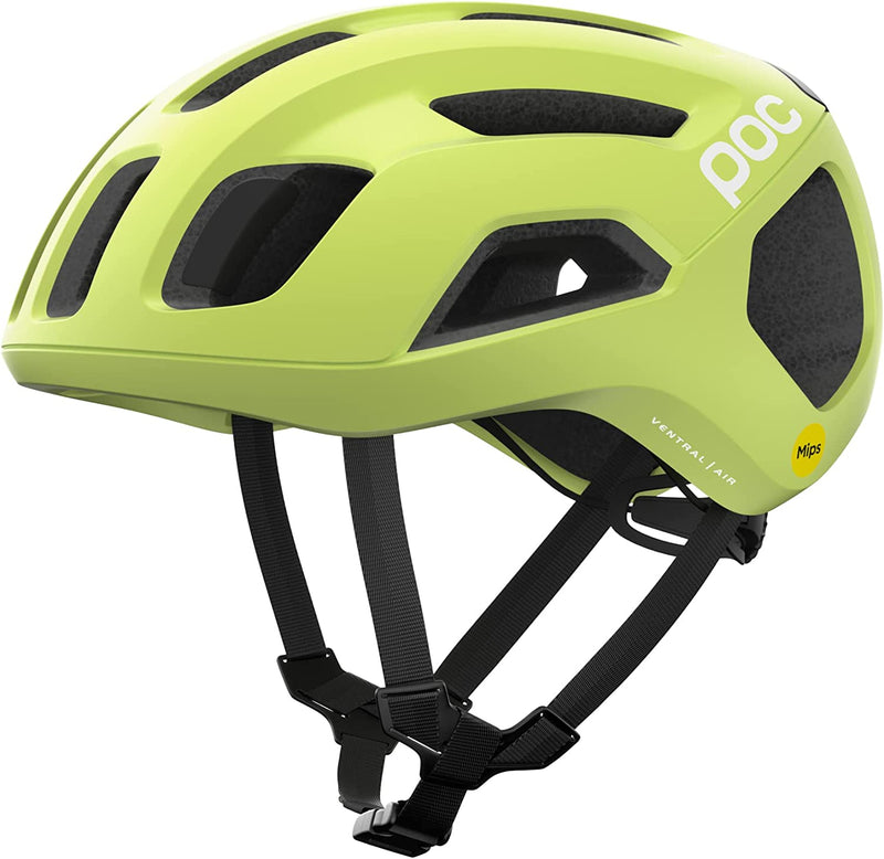 POC, Ventral Air MIPS Road Cycling Helmet with Performance Cooling Sporting Goods > Outdoor Recreation > Cycling > Cycling Apparel & Accessories > Bicycle Helmets POC Lemon Calcite Matt L/59-62cm 