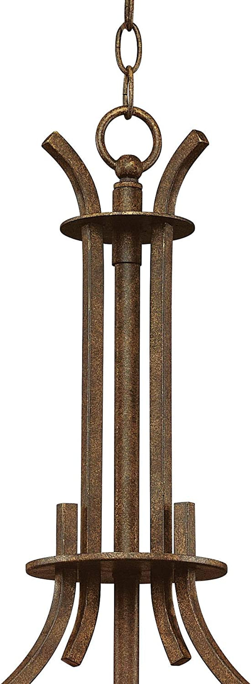 Oak Valley Rustic Bronze Pendant Chandelier 21" Wide Farmhouse Cream Scavo Glass Bowl 5-Light Fixture for Dining Room House Foyer Kitchen Island Entryway Bedroom Living Room - Franklin Iron Works Home & Garden > Lighting > Lighting Fixtures > Chandeliers Franklin Iron Works   