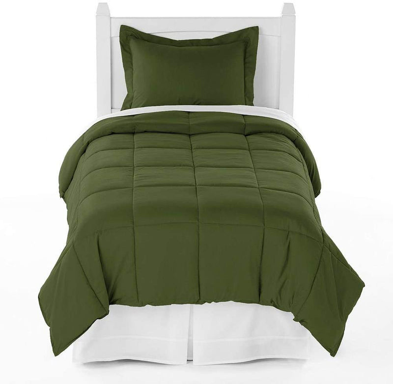 Cypress Army Green Twin Extra Long Comforter Set by Ivy Union Home & Garden > Linens & Bedding > Bedding > Quilts & Comforters TwinXL.com   