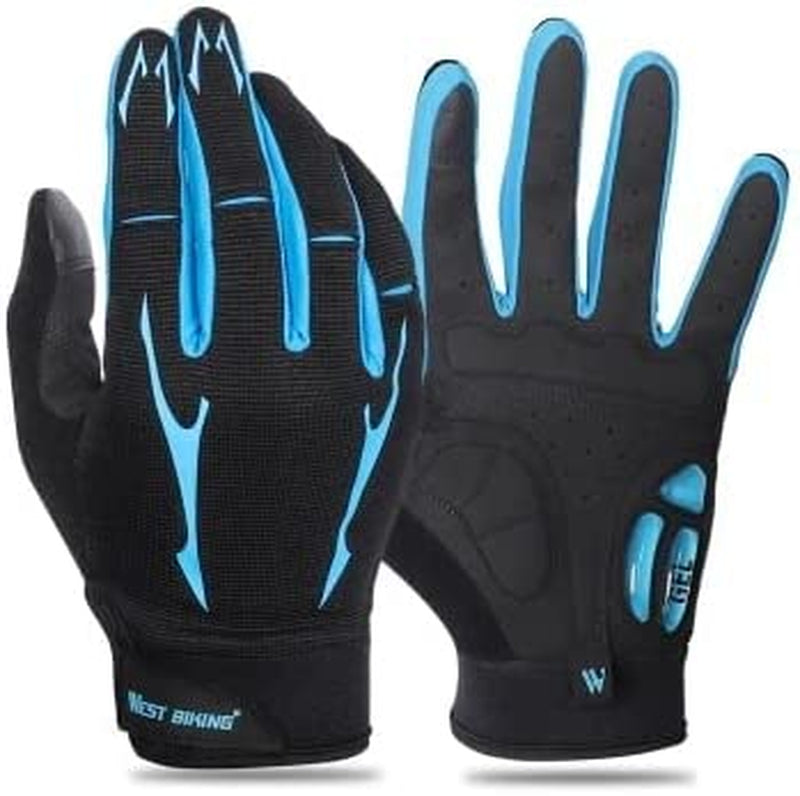 Mountain Bike Gloves Full Finger Touch Screen Gloves Anti-Skid Cycling Gloves Wear-Resistant Breathable Women and Men Gel Palm Mittens Shock-Absorbing MTB Gloves Road Bicycle Gloves Sporting Goods > Outdoor Recreation > Boating & Water Sports > Swimming > Swim Gloves MengK   