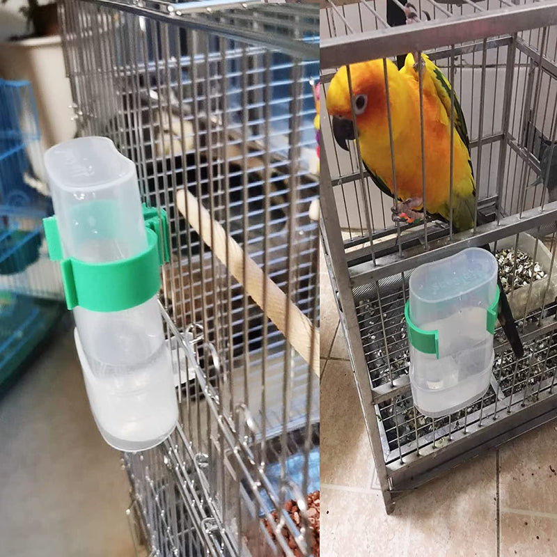Hamiledyi Parakeet Water Dispenser No Mess Parrot Feeder Parakeet Waterer Cockatiel Cage Accessories,Automatic Feeding for Budgies Finch Canaries Lovebirds(2Pcs) Animals & Pet Supplies > Pet Supplies > Bird Supplies > Bird Cage Accessories > Bird Cage Food & Water Dishes Hamiledyi   