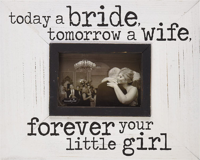 Mud Pie of All the Walks Wedding Picture Frame, 5 X 7 Home & Garden > Decor > Picture Frames Mud Pie Today a Bride  