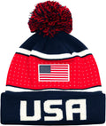 Icon Sports World Soccer Country Pegged Beanie Sporting Goods > Outdoor Recreation > Winter Sports & Activities Icon Sports United States | Navy  