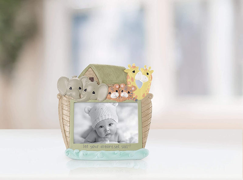 Precious Moments 201442 Let Your Dreams Set Sail Resin/Glass Photo Frame Baby Décor, One Size, Multicolored Home & Garden > Decor > Picture Frames Precious Moments   