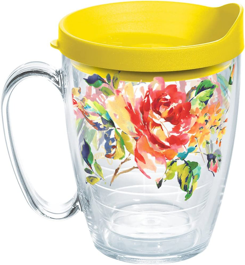Tervis Triple Walled Fiesta Insulated Tumbler Cup Keeps Drinks Cold & Hot, 20Oz - Stainless Steel, Floral Bouquet Home & Garden > Kitchen & Dining > Tableware > Drinkware Tervis Classic 16oz Mug 