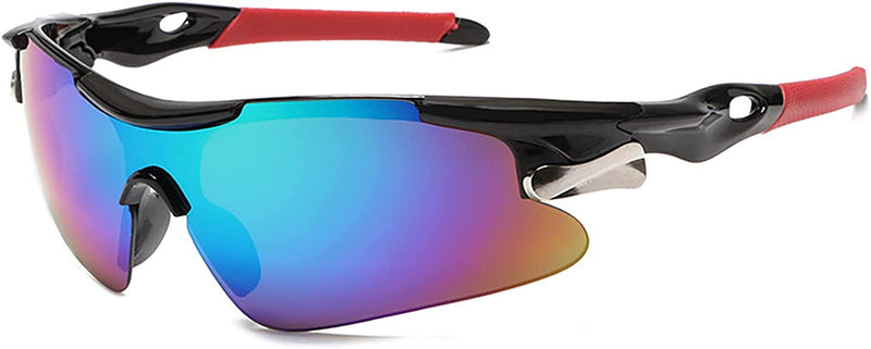 Sports Sunglasses Road Bicycle Glasses Mountain Cycling Riding Protection Goggles Sporting Goods > Outdoor Recreation > Cycling > Cycling Apparel & Accessories XIAOLW Blue,red  