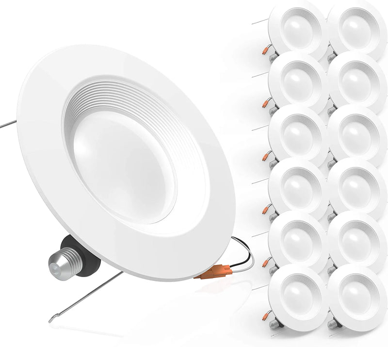 Heybright HB-BT-5/6IN-12PK-4000K 12 Pack 5/6 Inch Dimmable LED Downlight, Baffle Trim 650 LM, Damp Rated, Simple Retrofit Installation UL Listed (4000K) Recessed Lights, 12 PK, 4000 K Home & Garden > Lighting > Flood & Spot Lights HANGZHOU HEYBRIGHT LIFESTYLE CO.,LTD   