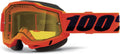 100% Accuri 2 Snowmobile Anti-Fog Goggles - Powersport Racing Protective Eyewear Sporting Goods > Outdoor Recreation > Cycling > Cycling Apparel & Accessories 100% Orange Yellow Vented Dual Lens 