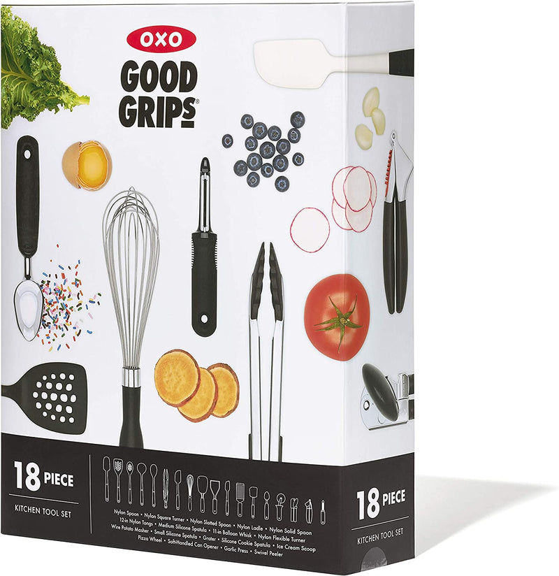 OXO Good Grips 15-Piece Everyday Kitchen Utensil Set Home & Garden > Kitchen & Dining > Kitchen Tools & Utensils OXO Kitchen Utensil Set 18-Piece 
