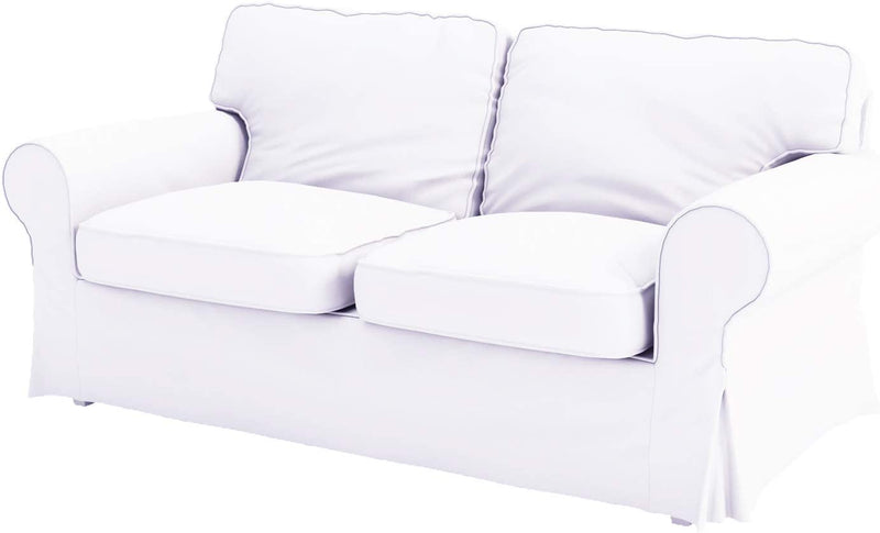 The Heavy Cotton Ektorp Sofa Cover Replacement Is Made Compatible for IKEA Ektorp Armchair (White Chair) Home & Garden > Decor > Chair & Sofa Cushions HomeTown Market White Loveseat  