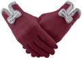 Gloves Mittens Women Winter Glove Warm Touchscreen Gloves Windproof Gloves for Women Gloves Mittens Men Winter Warm Sporting Goods > Outdoor Recreation > Boating & Water Sports > Swimming > Swim Gloves Bmisegm Wine One Size 