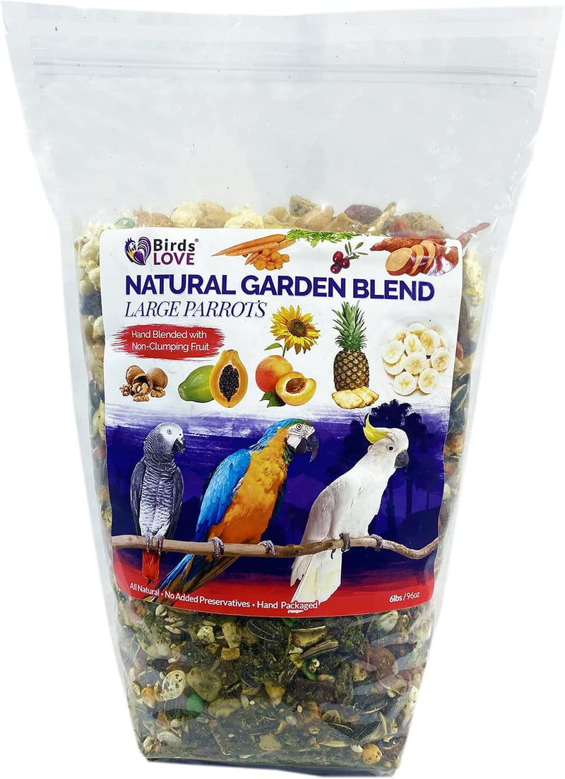 Birds LOVE All Natural Garden Blend Bird Food for Medium Birds - Cockatiels, Green Cheek Conures, Ringneck Parakeets and Small Quakers 2Lb Animals & Pet Supplies > Pet Supplies > Bird Supplies > Bird Food Birds LOVE Large Birds 6 Pound (Pack of 1) 