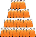 Grneric Drawstring Backpack Bulk 28 PCS Drawstring Bags String Backpack Cinch Bag Sackpack for Kid Gym Home & Garden > Household Supplies > Storage & Organization Grneric Orange  