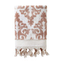 SKL Home Mirage Fringe 100% Turkish Cotton Bath Towel, 28" X 54", Coral Pink Home & Garden > Linens & Bedding > Towels Saturday Knight Ltd Coral Pink Bath Towel 