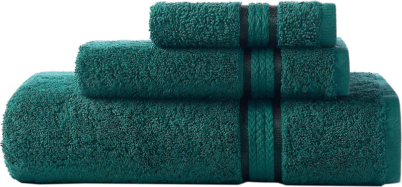 COTTON CRAFT Ultra Soft 6 Piece Towel Set - 2 Oversized Large Bath Towels,2 Hand Towels,2 Washcloths - Absorbent Quick Dry Everyday Luxury Hotel Bathroom Spa Gym Shower Pool - 100% Cotton - Charcoal Home & Garden > Linens & Bedding > Towels COTTON CRAFT Teal 3 Piece Towel Set 