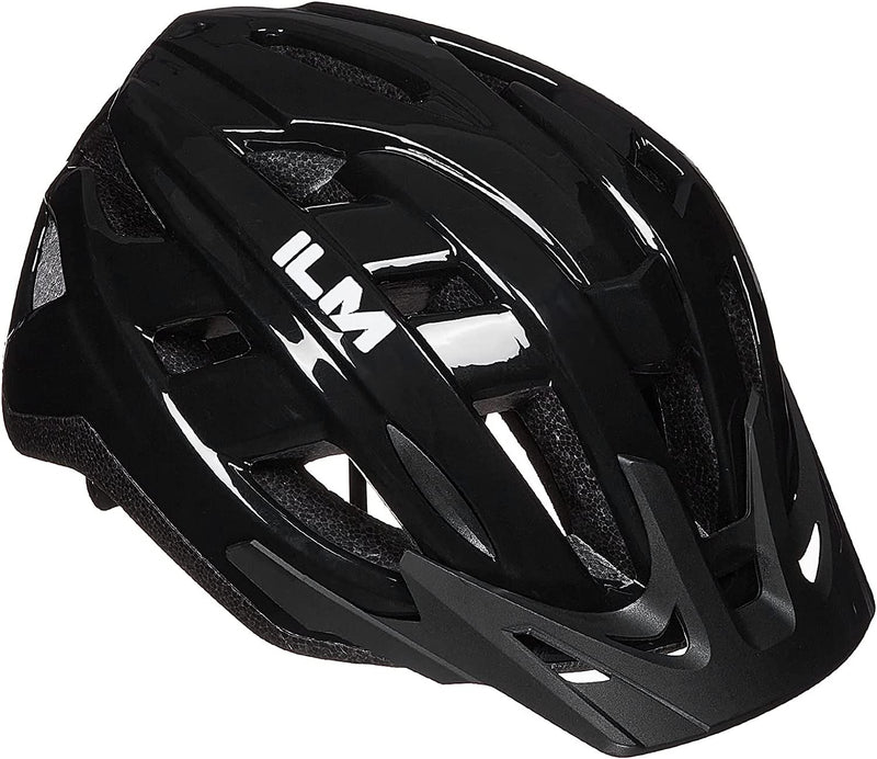 ILM Adult Bike Helmet Mountain & Road Bicycle Helmets for Men Women Cycling Helmet for Commuter Urban Scooter Model B2-17 Sporting Goods > Outdoor Recreation > Cycling > Cycling Apparel & Accessories > Bicycle Helmets ILM Gloss Black Large-X-Large 