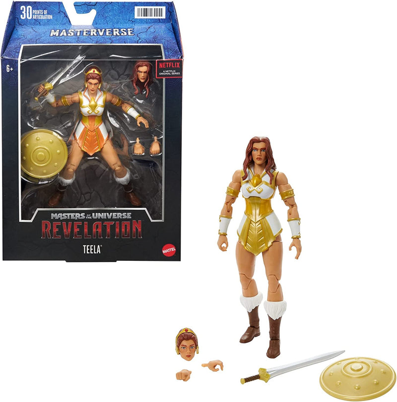 Masters of the Universe Masterverse New Eternia He-Man Action Figure with Accessories, 7-Inch Motu Collectible Gift for Fans 6 Years Old & Up Sporting Goods > Outdoor Recreation > Winter Sports & Activities Mattel Masterverse Teela  