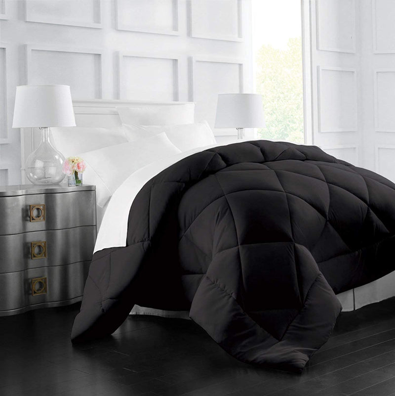 Italian Luxury King/Cal King Comforter - 2100 Series Blanket, down Alternative Insert W/ Corner Tabs - Home Bedding - 104"X98" Navy