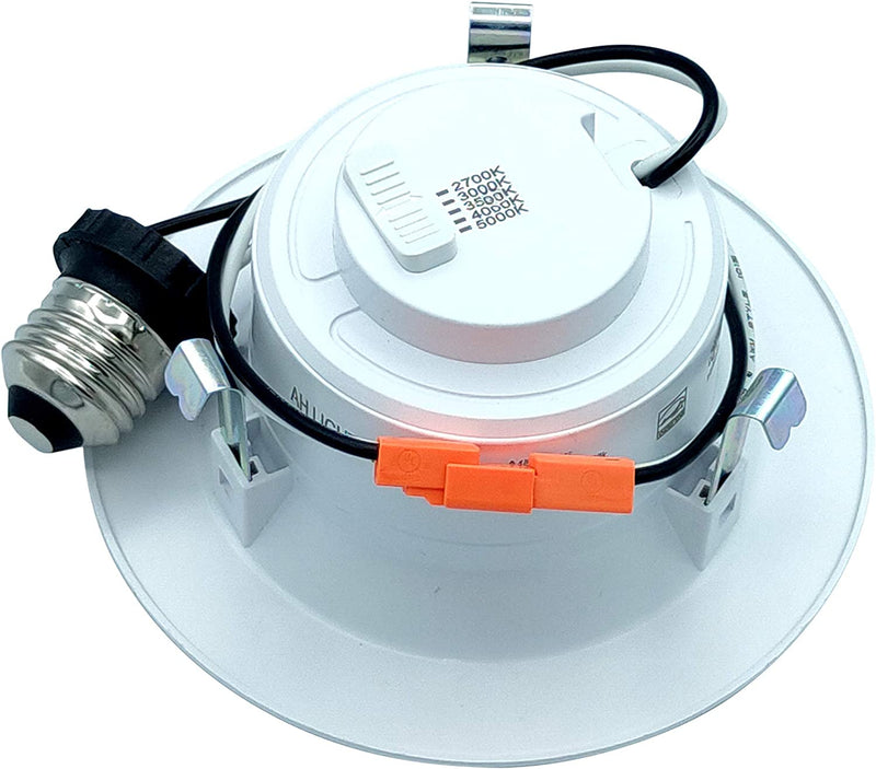 AH Lighting Retrofit Kit Baffle Reflector Trim, 4 Inch Dimmable LED 5CCT Downlight Recessed Lighting, 9 Watt, 700 Lumens, ES Qualified, UL Listed
