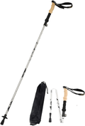 A ALAFEN Aluminum Collapsible Ultralight Travel Trekking Hiking Pole for Men and Women Sporting Goods > Outdoor Recreation > Camping & Hiking > Hiking Poles A ALAFEN Silver 1 PC(1 Pole) 