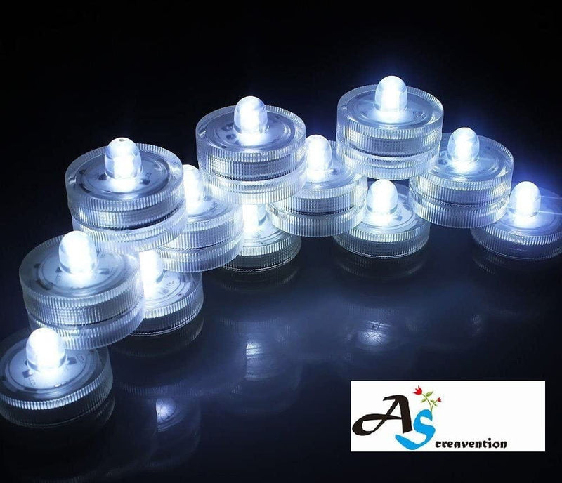 A&S Creavention LED Wedding Mini Light Waterproof Wedding Underwater Battery Sub Lights LED (36, White) Home & Garden > Pool & Spa > Pool & Spa Accessories A&S Creavention   