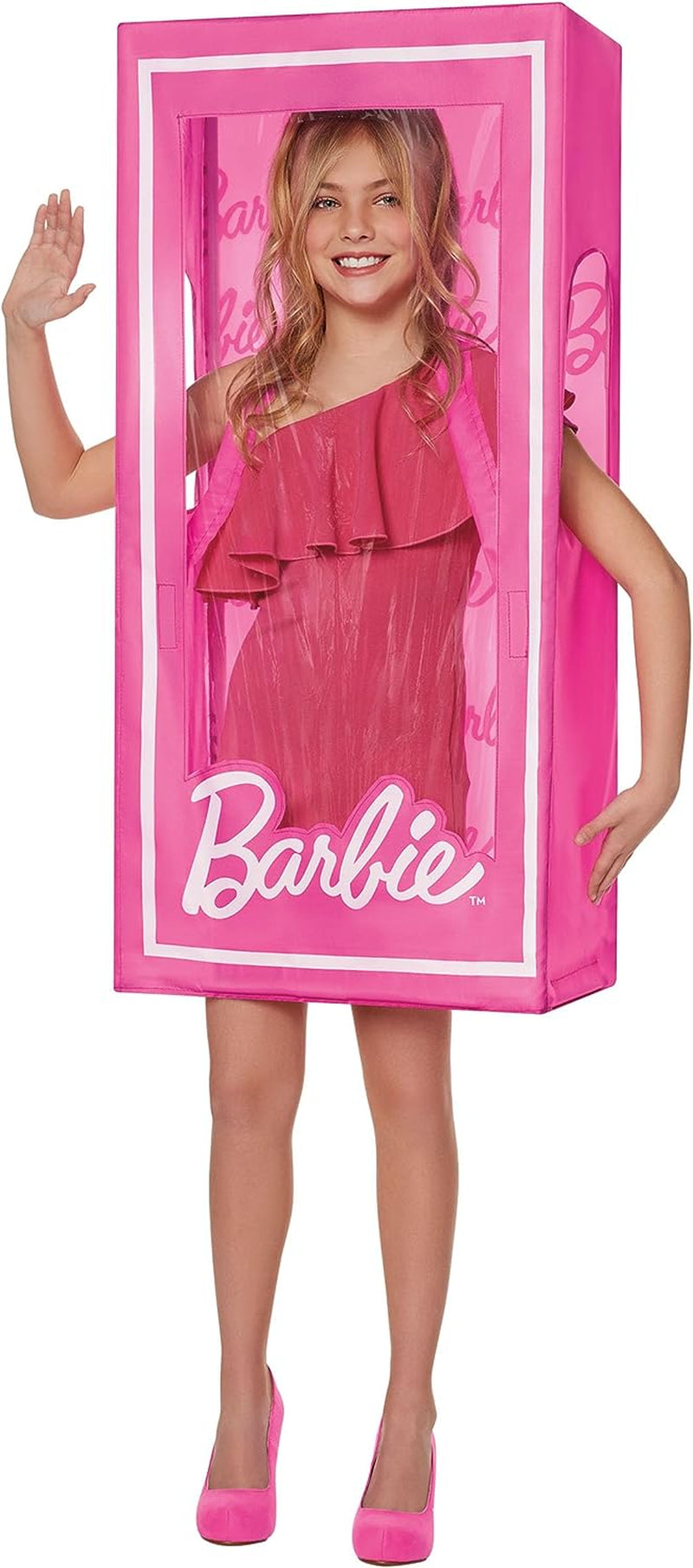 Spirit Halloween Kids Barbie Box Costume | Officially Licensed | Barbie Movie | Mattel | Barbie Box Outfit | 3D Costume
