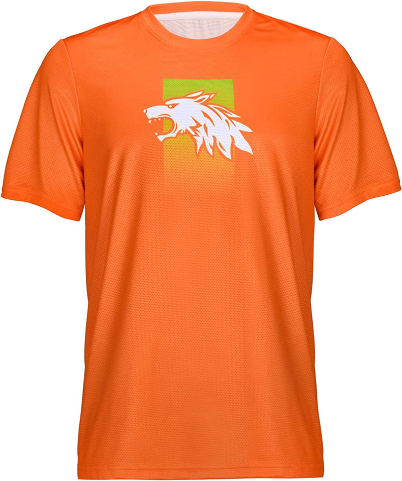 Wisdom Leaves Men'S Mountain Bike Jersey Short Sleeve Downhill MTB Shirts Moisture-Wicking and Quick Dry Sporting Goods > Outdoor Recreation > Cycling > Cycling Apparel & Accessories Wisdom Leaves Orange-style5 XX-Large 