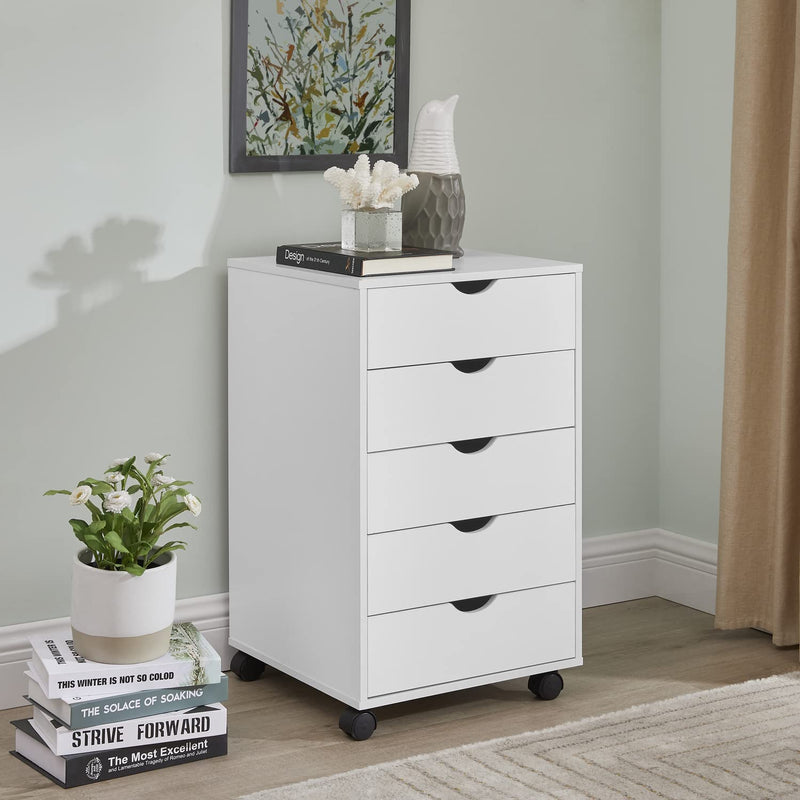 Naomi Home Office File Cabinets Wooden File Cabinets for Home Office Lateral File Cabinet Wood File Cabinet Mobile File Cabinet Mobile Storage Cabinet Filing Storage Drawer White/5 Drawer Home & Garden > Household Supplies > Storage & Organization Naomi Home White 5 Drawer 