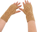 Gloves Mittens Women Women Fashion Knitted Plush Twist Windproof Warm Thickened Gloves Mittens Combo with Pocket Sporting Goods > Outdoor Recreation > Boating & Water Sports > Swimming > Swim Gloves Bmisegm Khaki One Size 