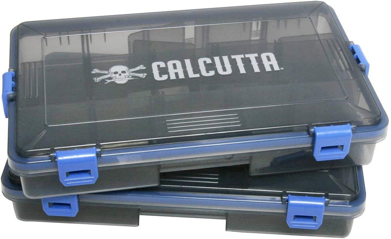 Calcutta Waterproof 4-Latch Tackle Utility Boxes – 2 Pack, Fishing Storage Box Organizer Case Sporting Goods > Outdoor Recreation > Fishing > Fishing Tackle Calcutta   