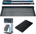 TRUSTAINLESS Combo Pack - Premium Multipurpose Blue Silicone Extra Large 21 Inch Rolling Sink Rack and Drying Mat. Multipurpose Kitchen Accessory and Trivet. Sporting Goods > Outdoor Recreation > Fishing > Fishing Rods LS INC Black Combo Pack  