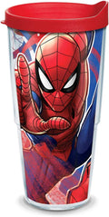 Tervis Marvel - Spider-Man Iconic Triple Walled Insulated Tumbler Cup Keeps Drinks Cold & Hot, 20Oz, Stainless Steel Home & Garden > Kitchen & Dining > Tableware > Drinkware Tervis Classic 24oz 