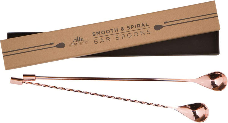 A Bar above Bar Spoon Set – Drink Mixing Spoons for Mixing Glass or Shaker – Stainless Steel Cocktail Stirrer Set – Heavyweight Drink Stirrers – Professional-Quality Mixing Spoon Set (12”, Set of 2) Sporting Goods > Outdoor Recreation > Fishing > Fishing Rods A Bar Above Copper Combo 