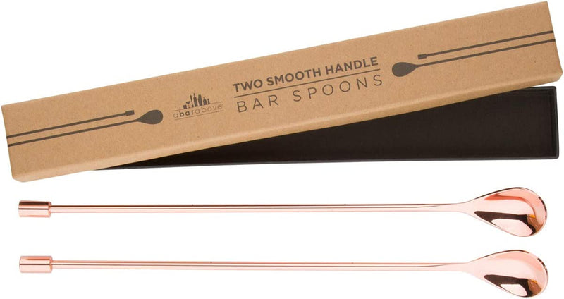 A Bar above Bar Spoon Set – Drink Mixing Spoons for Mixing Glass or Shaker – Stainless Steel Cocktail Stirrer Set – Heavyweight Drink Stirrers – Professional-Quality Mixing Spoon Set (12”, Set of 2) Sporting Goods > Outdoor Recreation > Fishing > Fishing Rods A Bar Above Copper Smooth 
