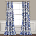 Lush Decor, Blue and Yellow Sydney Curtains | Floral Garden Room Darkening Window Panel Set for Living, Dining, Bedroom (Pair), 108” X 52 L Home & Garden > Decor > Window Treatments > Curtains & Drapes Lush Decor Navy 95"L Panel Pair 