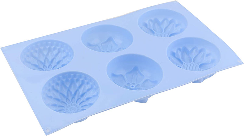 Lawei 4 Pack Silicone Fancy Soap Molds - 6 Cavity Handmade Sopa Molds for Cake, Cupcake, Muffin, Coffee Cake, Pudding and Soap Home & Garden > Kitchen & Dining > Cookware & Bakeware Lawei   