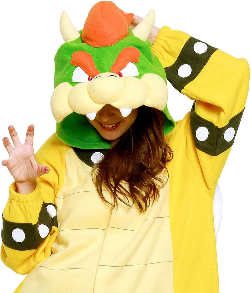 SAZAC Super Mario Bros - Onesie Jumpsuit Halloween Costume (Bowser)  SAZAC   