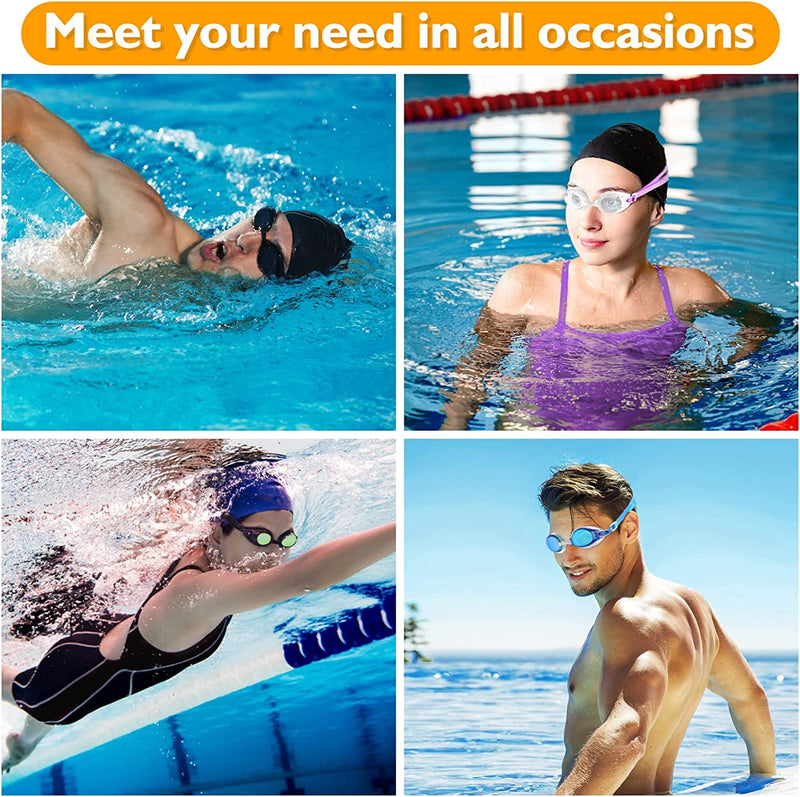 Fulllove Swimming Goggles, Swim Goggles for Adult Men Women Youth Kids Children, with Anti-Fog, Waterproof, Protection Lenses