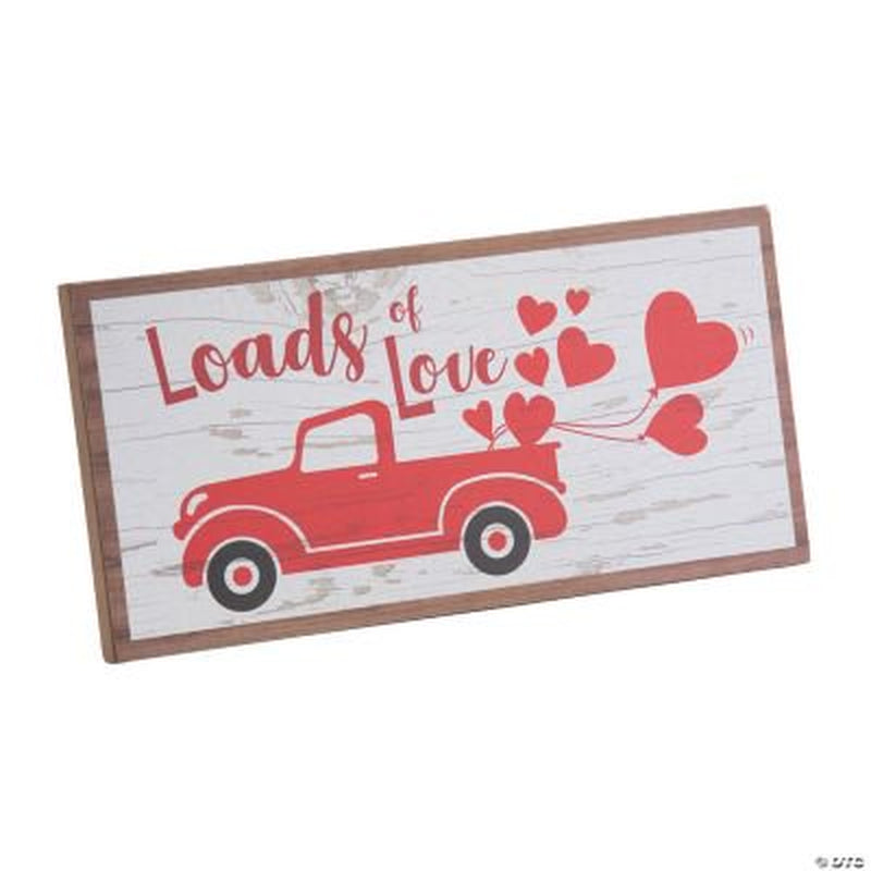 Loads of Love Valentine Sign, Valentine'S Day, Home Decor, 1 Piece Home & Garden > Decor > Seasonal & Holiday Decorations Oriental Trading Company   