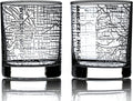 Greenline Goods Whiskey Glasses - 10 Oz Tumbler Gift Set for Denver Lovers, Etched with Denver Map | Old Fashioned Rocks Glass - Set of 2 Home & Garden > Kitchen & Dining > Barware Greenline Goods Portland  