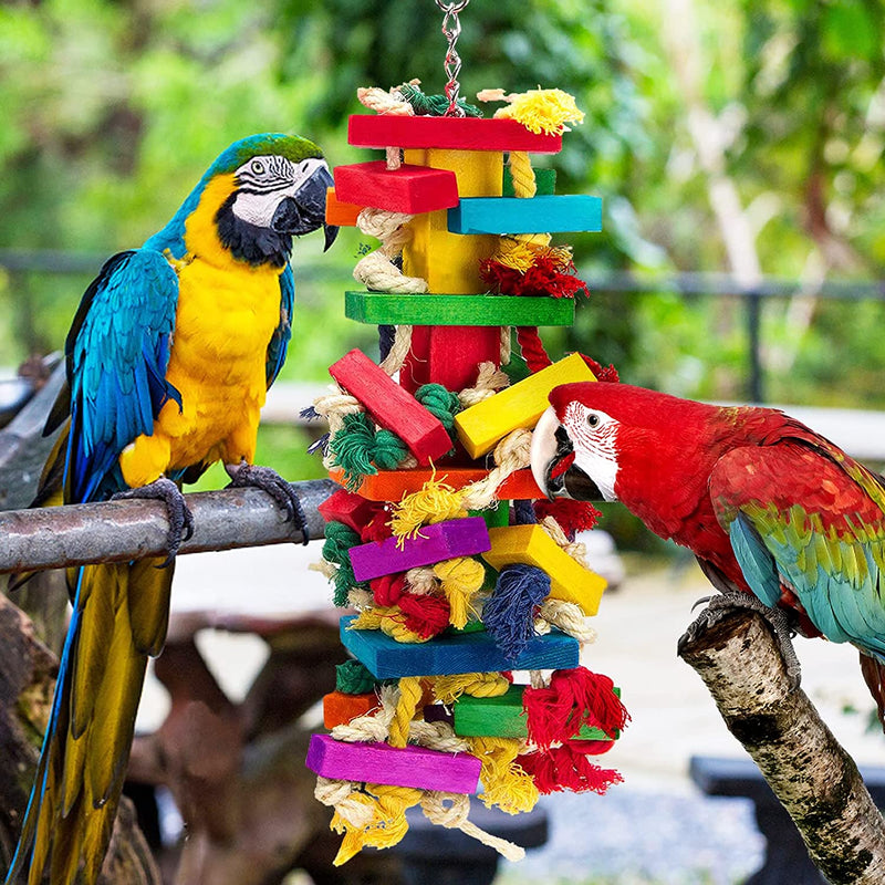 MEWTOGO Extra Large Bird Parrot Toys for Macaws, African Grey, Parrots Animals & Pet Supplies > Pet Supplies > Bird Supplies > Bird Toys MEWTOGO   