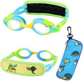 Ruigao Kids Swim Goggles Age 2-6, Toddler Goggles No Hair Pull, Swimming Goggles with Case/Soft Band Sporting Goods > Outdoor Recreation > Boating & Water Sports > Swimming > Swim Goggles & Masks RuiGao Blue /Green / Yellow  